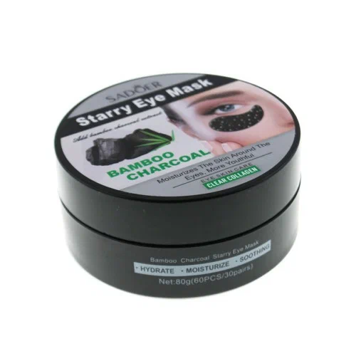 SADOER патчи д/глаз гидрогелевые с rоллагеном и бамбуковым углем 60шт